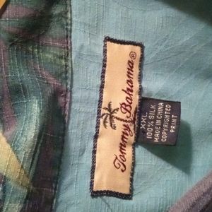 Men's tropical Tommy Bahama shirt 100% silk